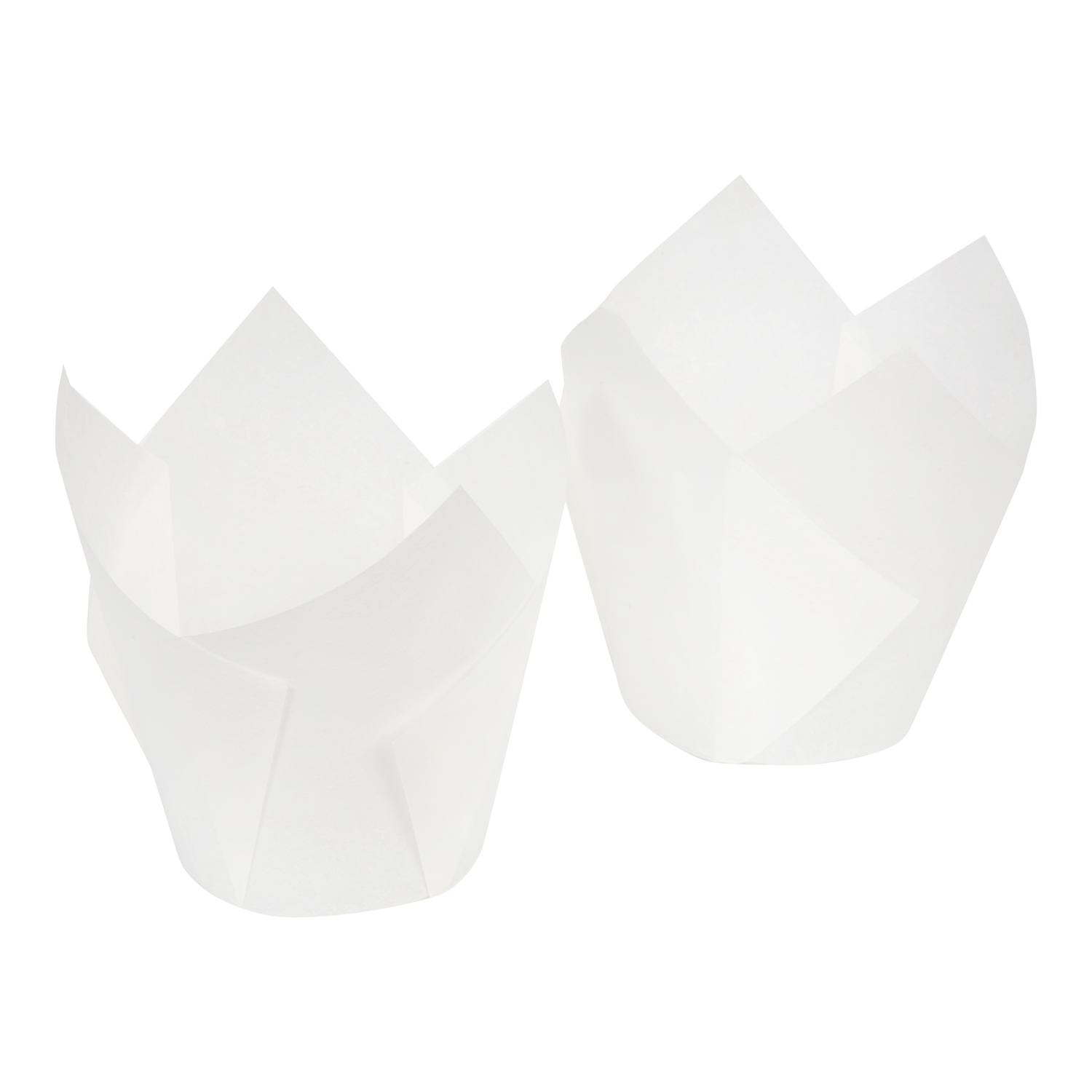 Lapaco White Small Tulip Baking Cup -- 1000 Per Case