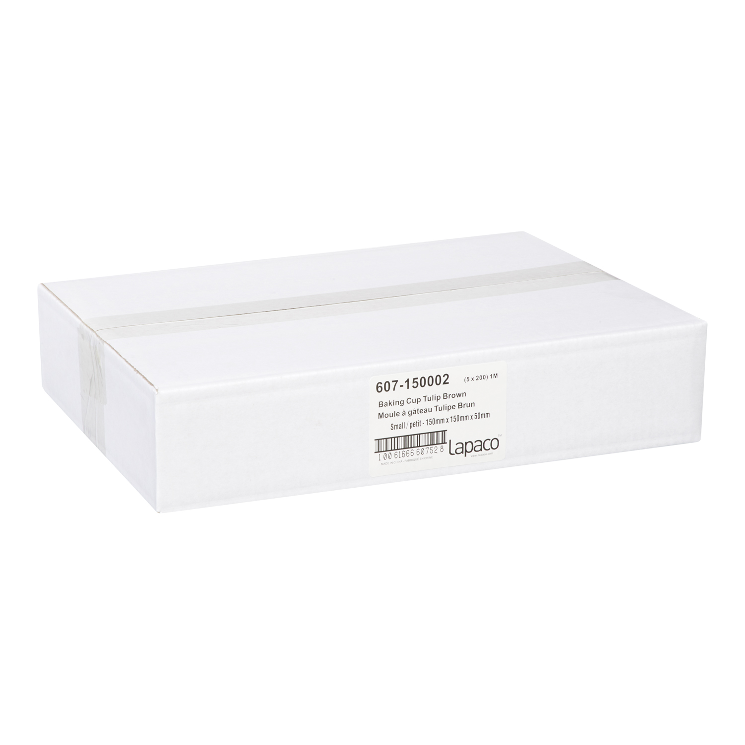 Lapaco Brown Small Tulip Baking Cup -- 1000 Per Case