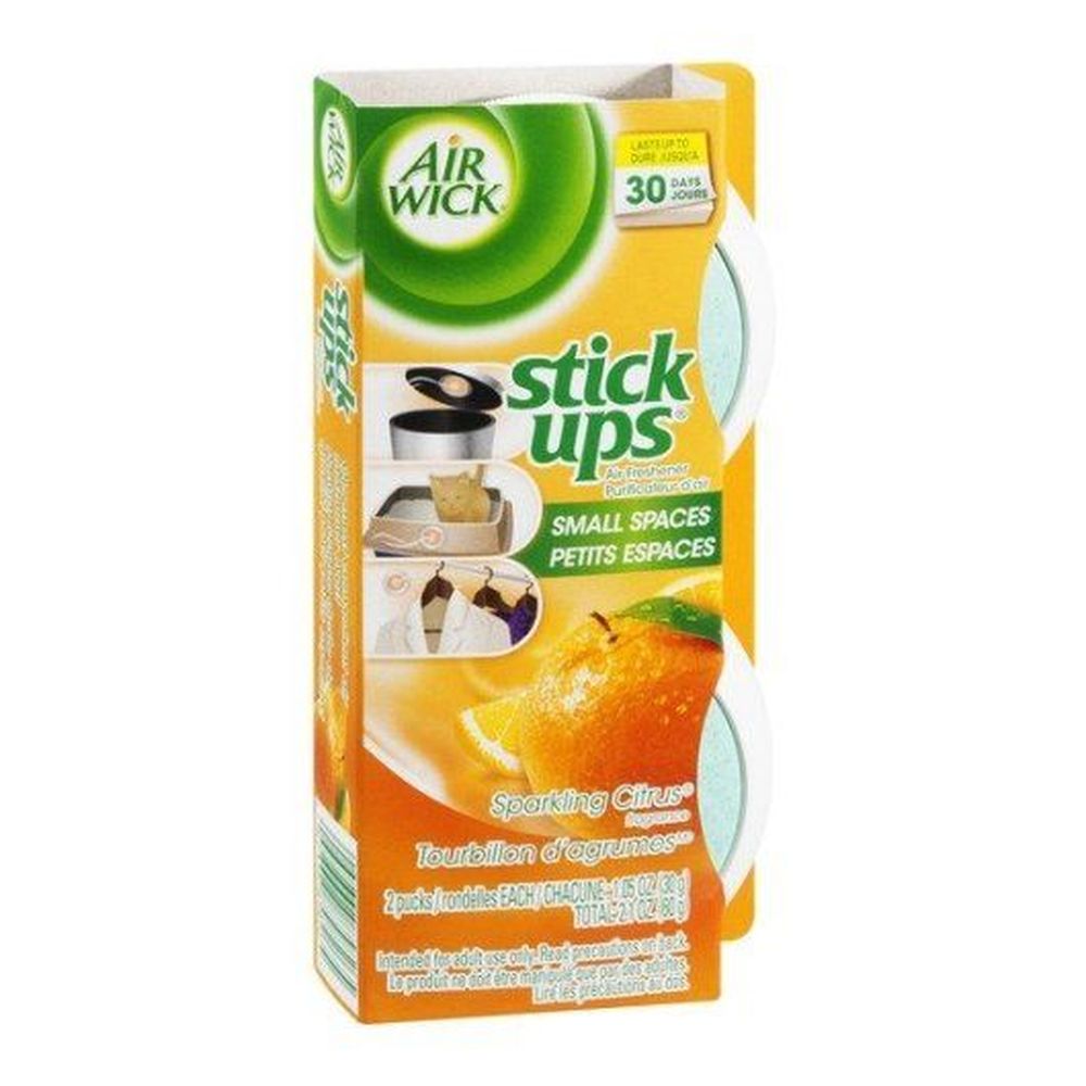 Air Wick Ambientador Adhesivo Sparkling Citrus, 12 Unidades
