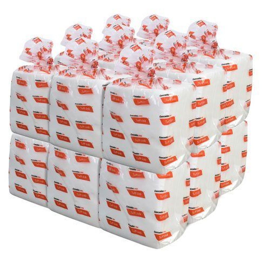 Cascades Pro Tuff-job 12 X 13 Inch Quarter Fold White Drc Medium Weight Wiper -- 1080 Per Case