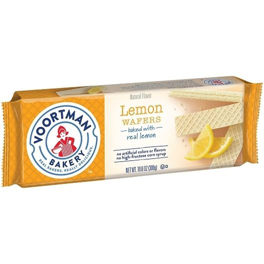 Voortman Lemon Layered Wafer, 10.6 Ounce -- 12 Per Case