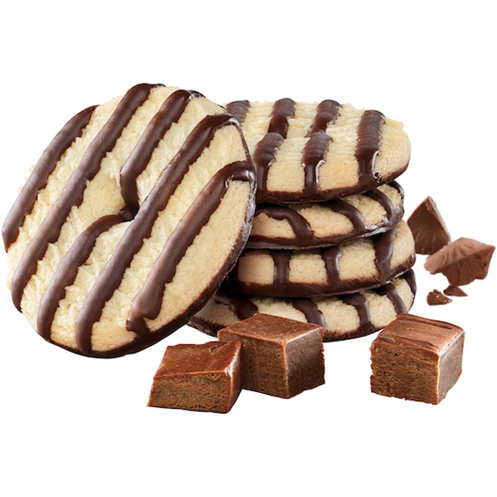 Voortman Sugar Free Fudge Stripe Shortbread Cookies, 11.3 Ounce -- 12 Per Case