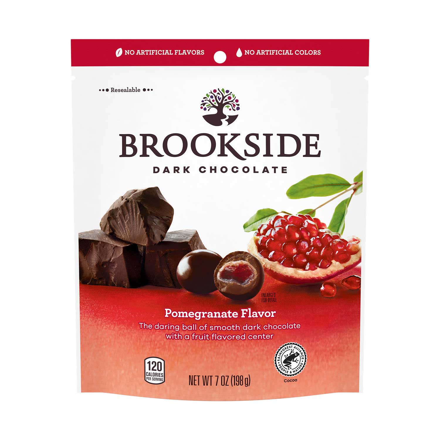 Brookside Pomegranate Dark Chocolate, 7 Ounce Pouch 12 per case