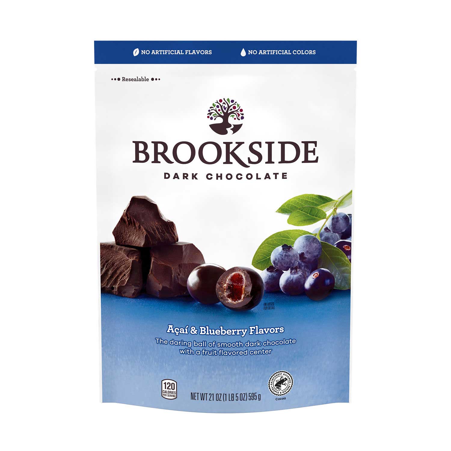 Brookside Acai Blueberry Dark Chocolate, 21 Ounce Pouch 9 per case