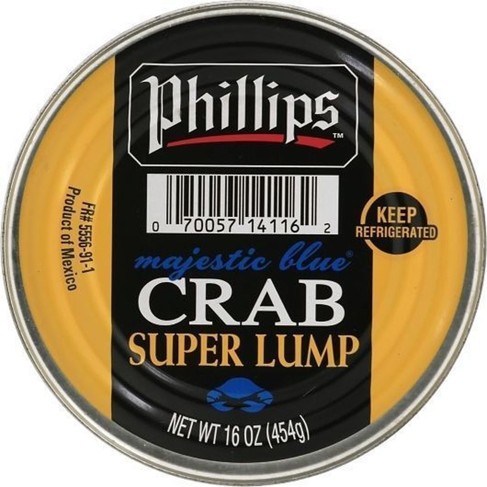 Majestic Blue Super Lump Crab Meat, 1 Pound -- 6 Per Case