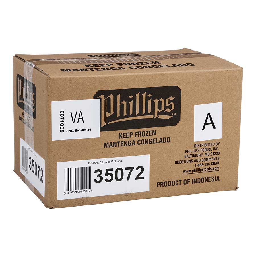 Phillips Frozen Crab Cake, 3 Ounce -- 24 Per Case