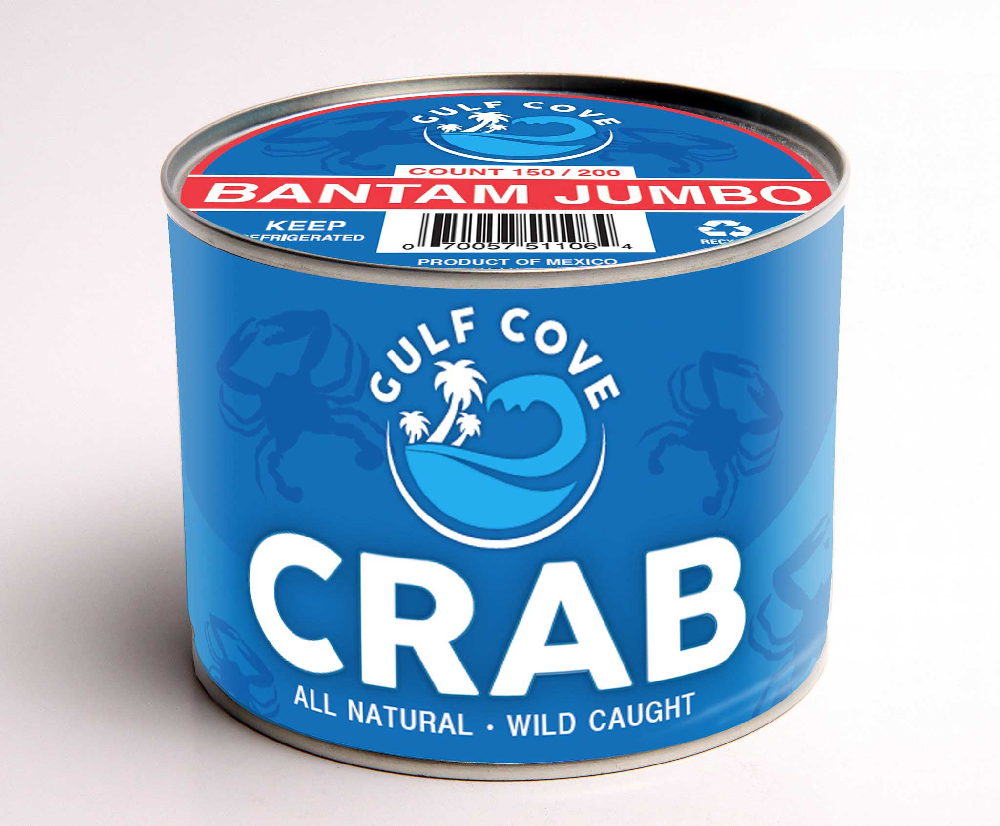 Gulf Cove Bantam Jumbo Lump Crab Meat, 1 Pound -- 6 Per Case