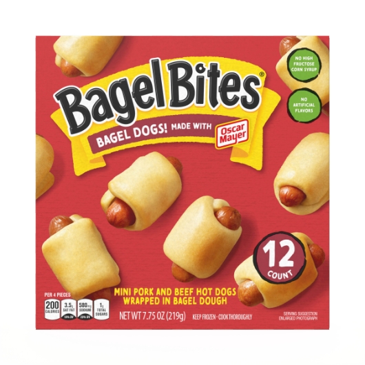Bagel Bites Mini Pork And Beef Bagel Dogs, 7.75 Ounce -- 8 Per Case