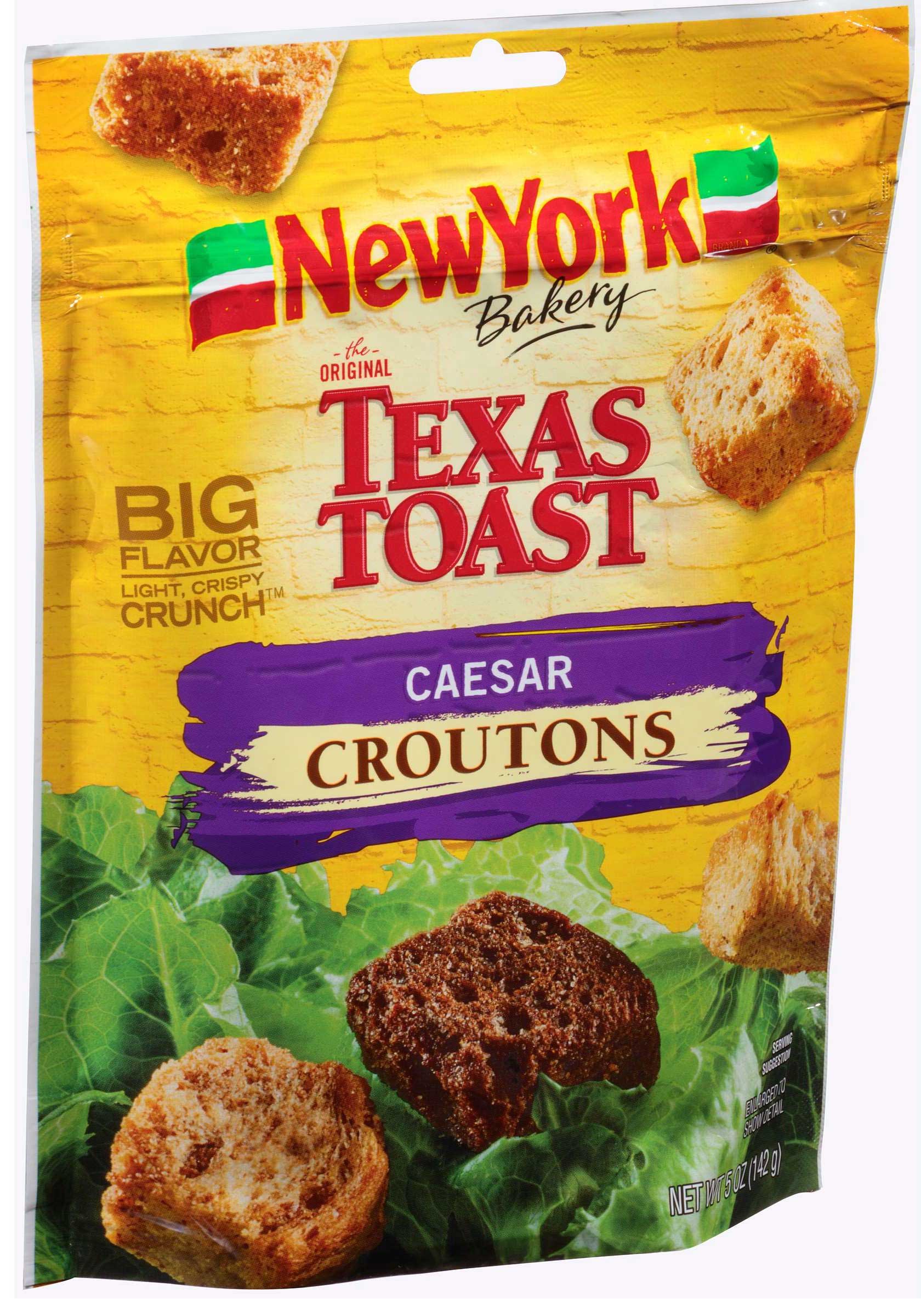 New York Texas Toast Caesar Crouton, 5 Ounce -- 12 Per Case