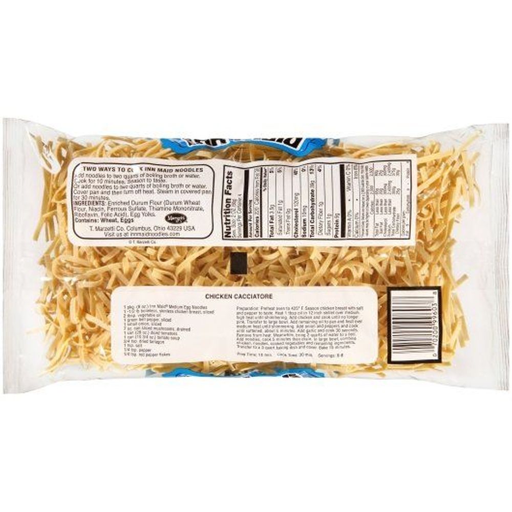 Inn Maid Medium Egg Noodles, 8 Ounce -- 12 Per Case