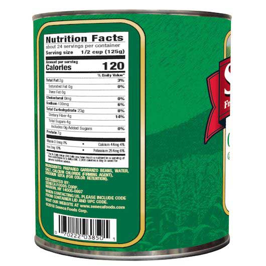 Stokely's Garbanzo Beans, 108 Ounce -- 6 Per Case
