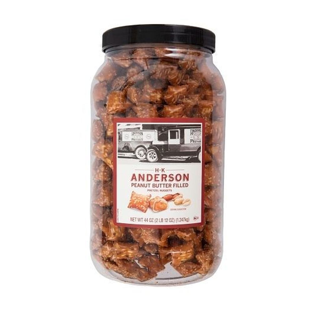 H.k. Anderson Peanut Butter Filled Pretzel Nugget, 44 Ounce -- 6 Per Case