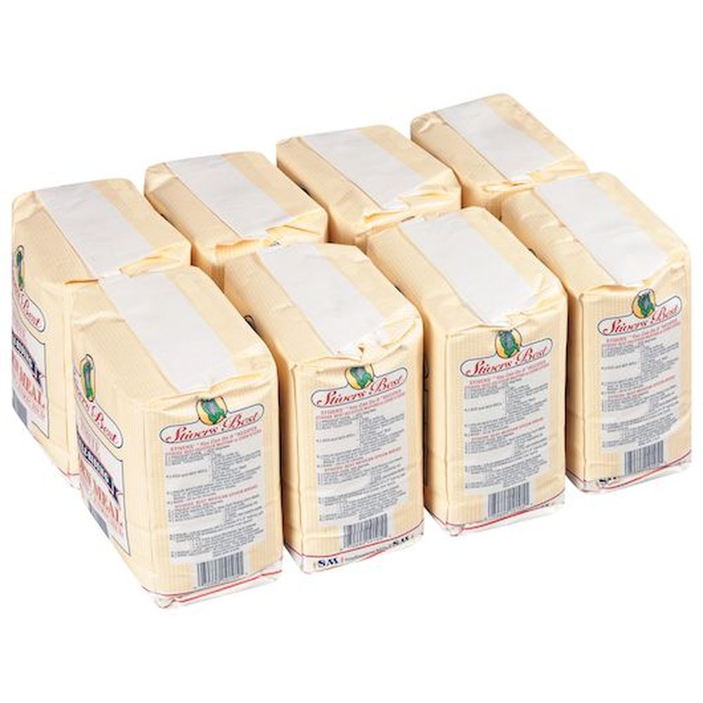 Stiver's Best Bolted Enriched Self Rising White Corn Meal, 5 Pound -- 8 Per Case