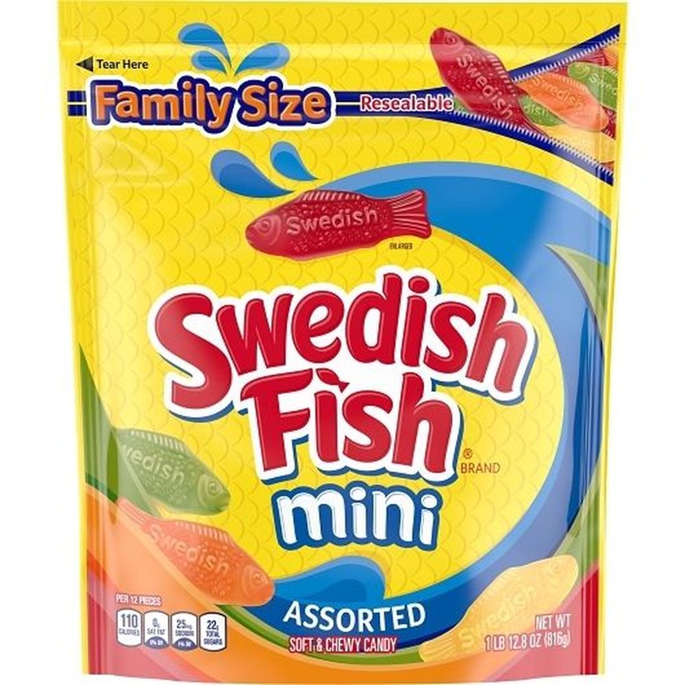 Swedish Fish Assorted Soft And Chewy Candy, 1.8 Pound -- 3 Per Case