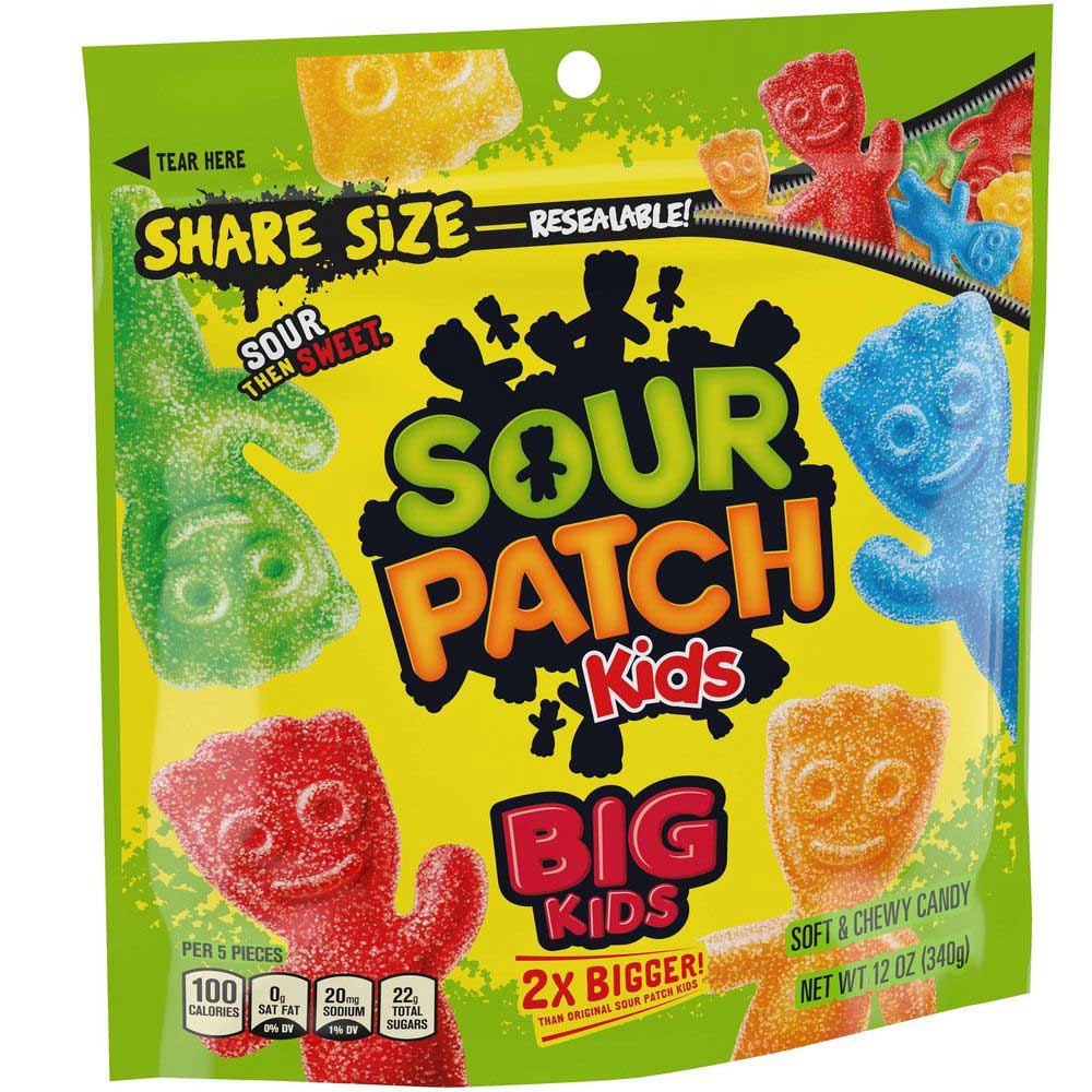 Sour Patch Big Kids Soft And Chewy Candy, 12 Ounce -- 12 Per Case