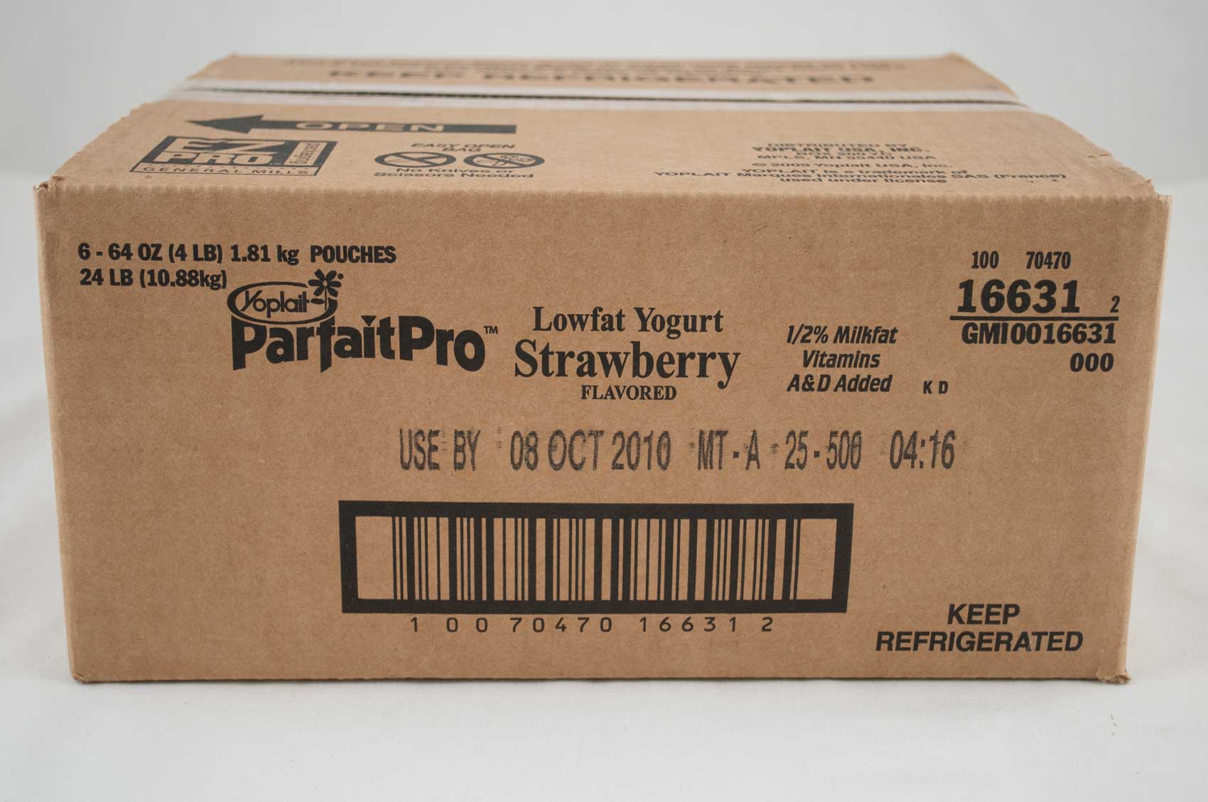 Yoplait Parfaitpro Low Fat Strawberry Yogurt, 64 Ounce -- 6 Per Case
