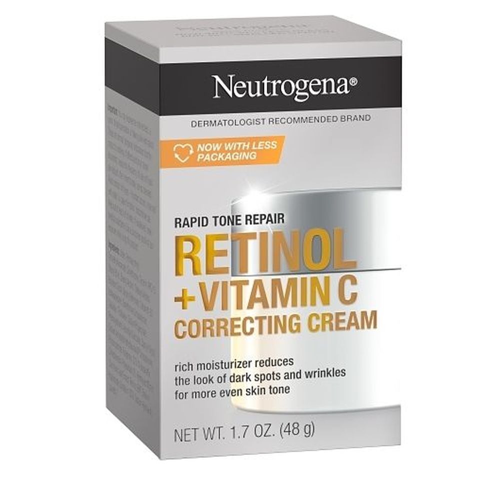 Neutrogena Rapid Tone Repair Retinol Plus Vitamin C Correcting Cream, 1.7 Ounce -- 12 Per Case