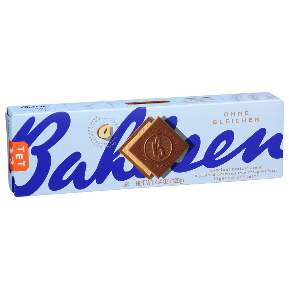 Bahlsen Ohne Gleichen Milk Chocolate Hazelnut Wafer, 4.4 Ounce -- 12 Per Case