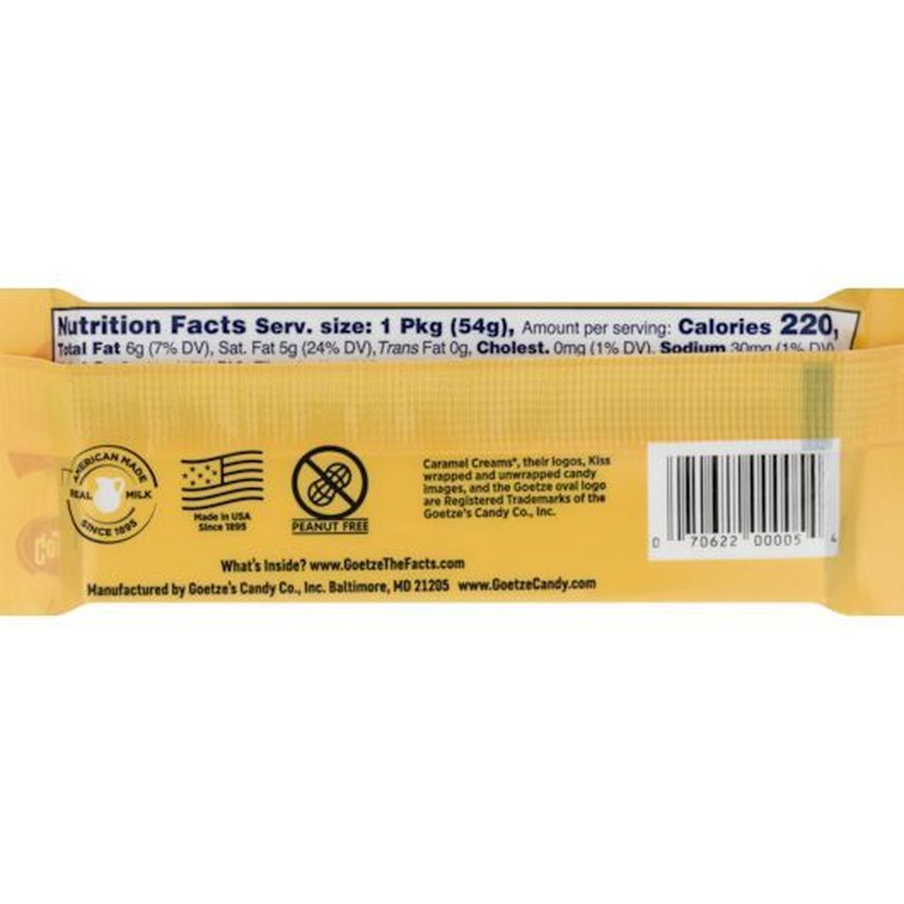 Goetze Original Caramel Creams Candy, Counter Display, 1.9 Ounce -- 48 Per Case