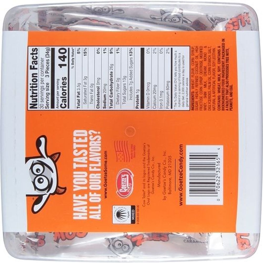 Cow Tales Minis Original Caramel Candy, 2.25 Pound -- 6 Per Case