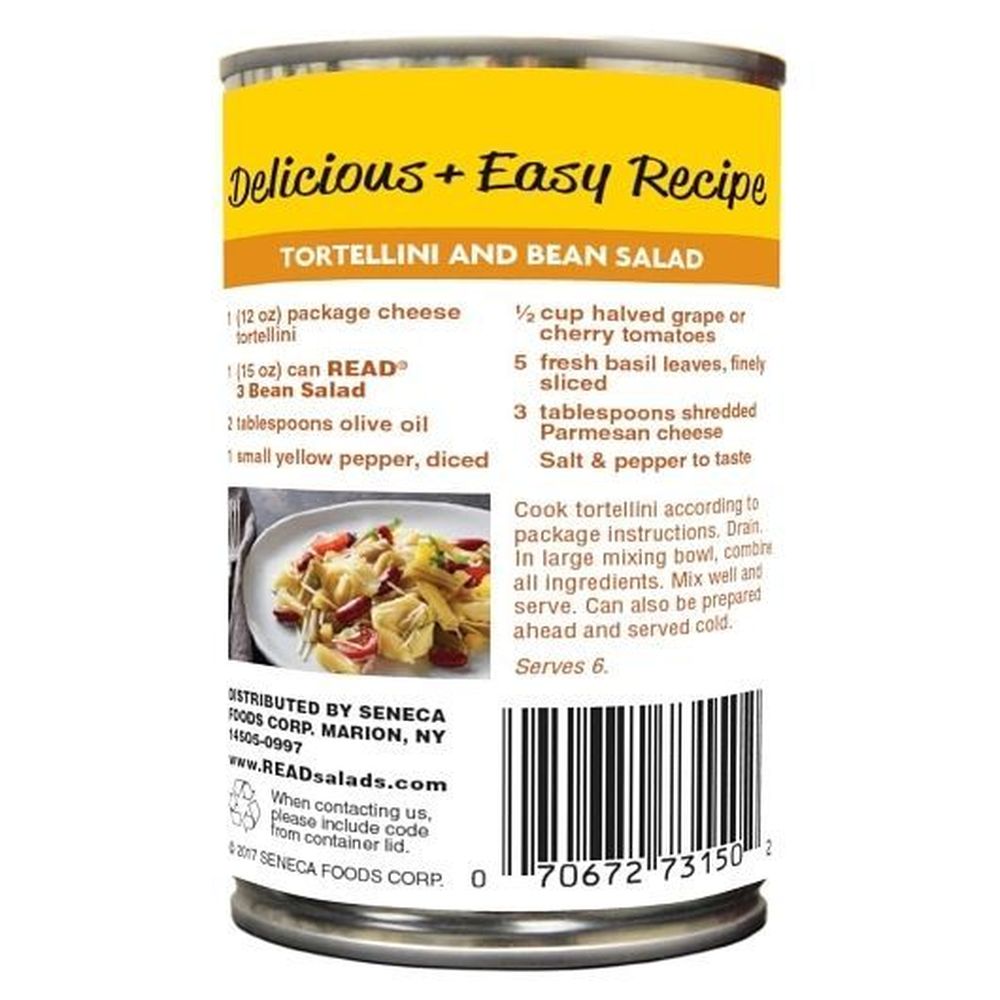 Read 3 Bean Salad, 15 Ounce -- 24 Per Case
