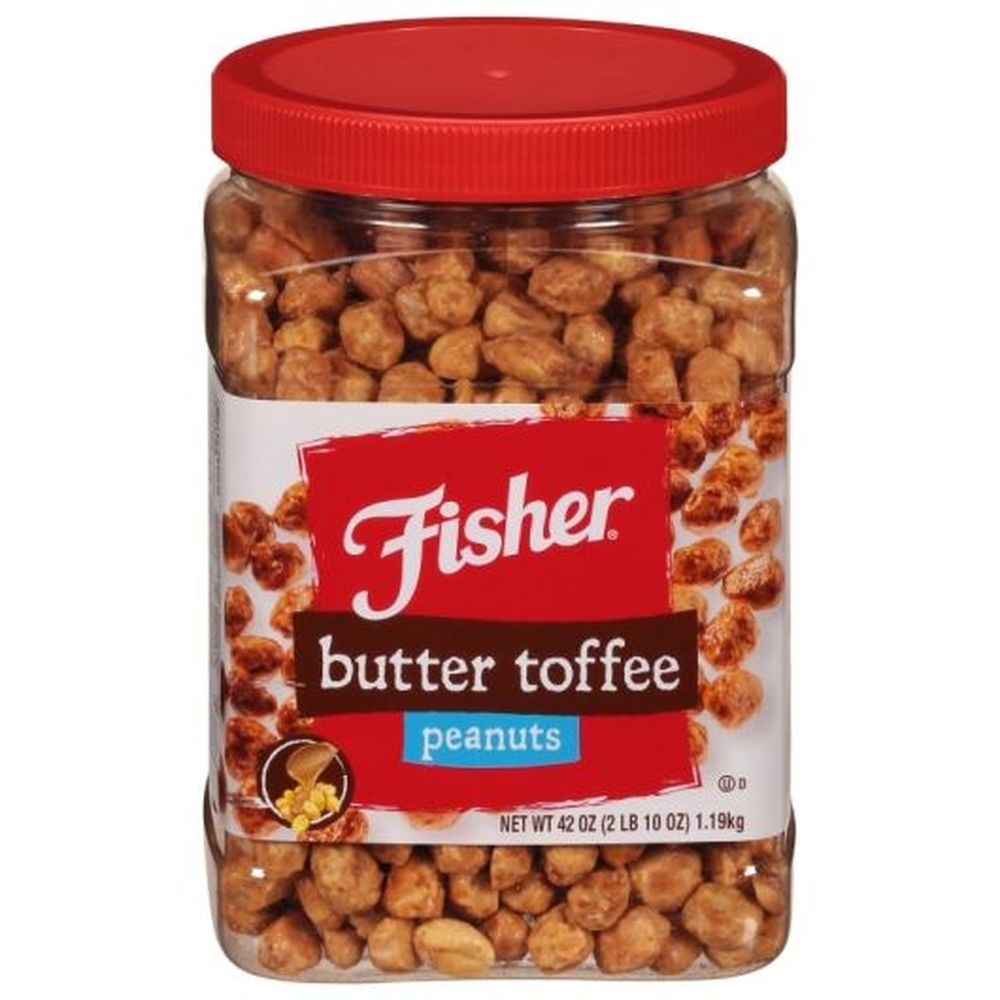 thumbnail image 2 of Fisher Butter Toffee Peanuts – 42 Oz Pantry Jar (2-Pack) – Fairtrade, Ships Anywhere 2 of 4