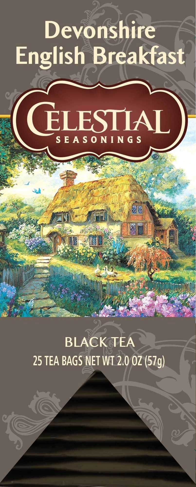 Celestial Seasonings Devonshire English Breakfast Black Tea, 25 Tea Bags Count -- 6 Per Case