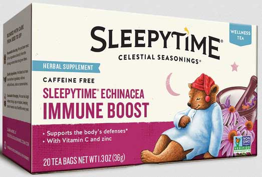 Celestial Seasonings Sleepytime Echinacea Immune Boost Wellness Tea, 20 Tea Bags -- 6 Per Case