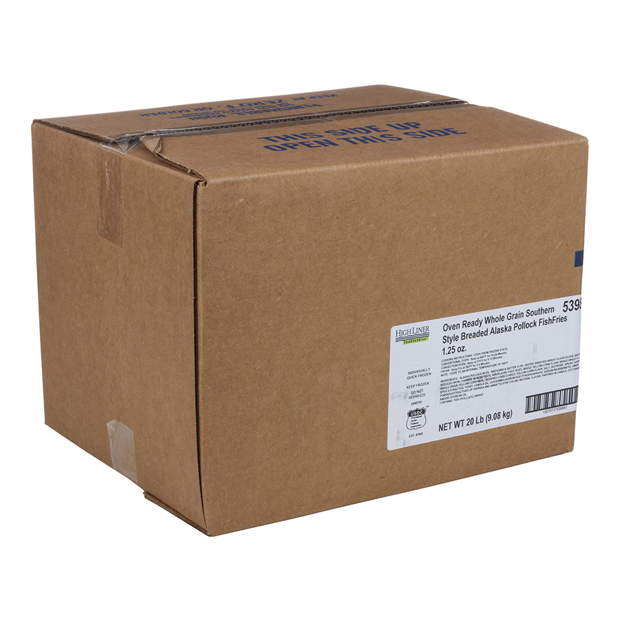 High Liner Whole Grain Southern Style Alaska Pollock Fish Fries, 20 Pound.