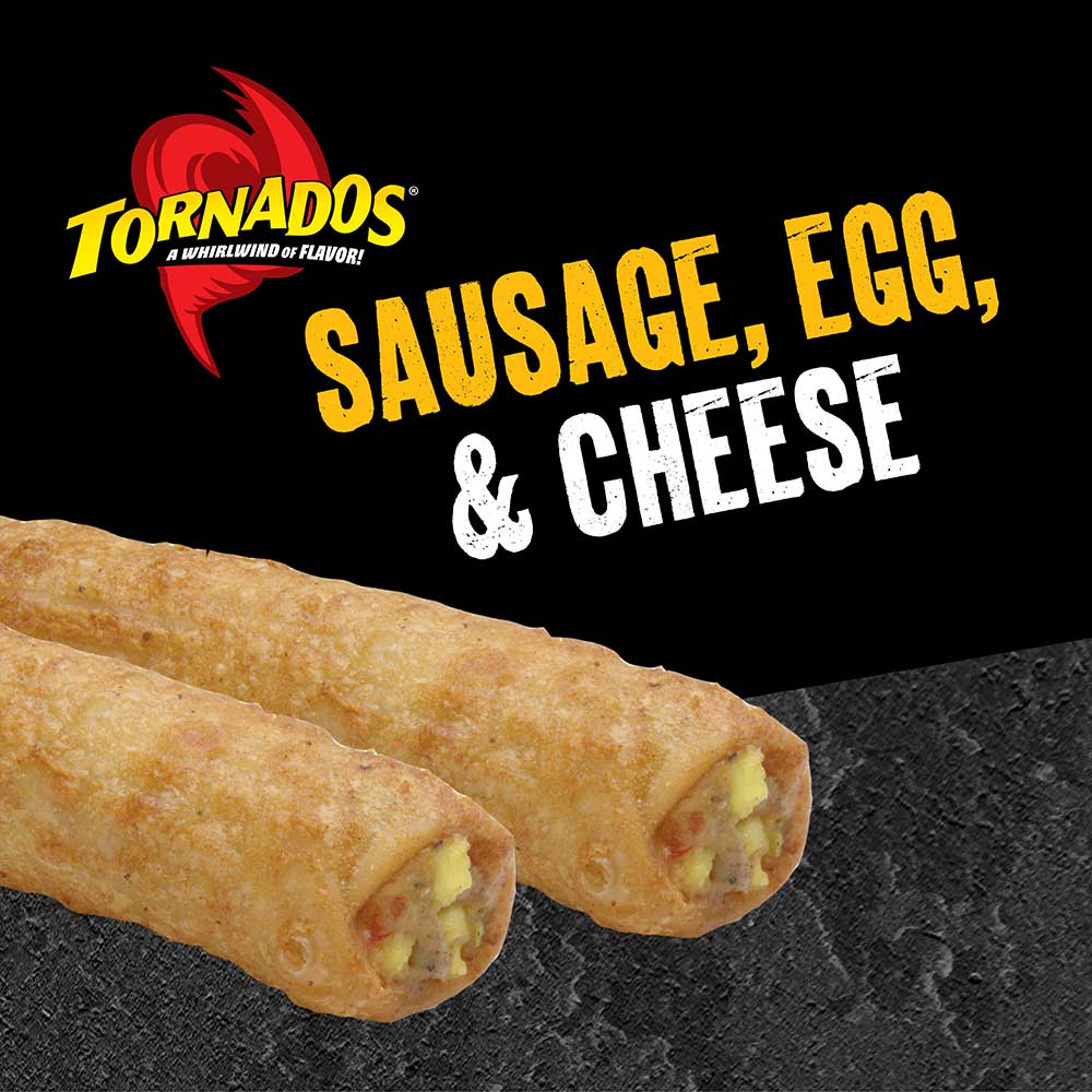 Tornados Egg, Sausage & Cheese, 3 Ounce -- 24 per case.
