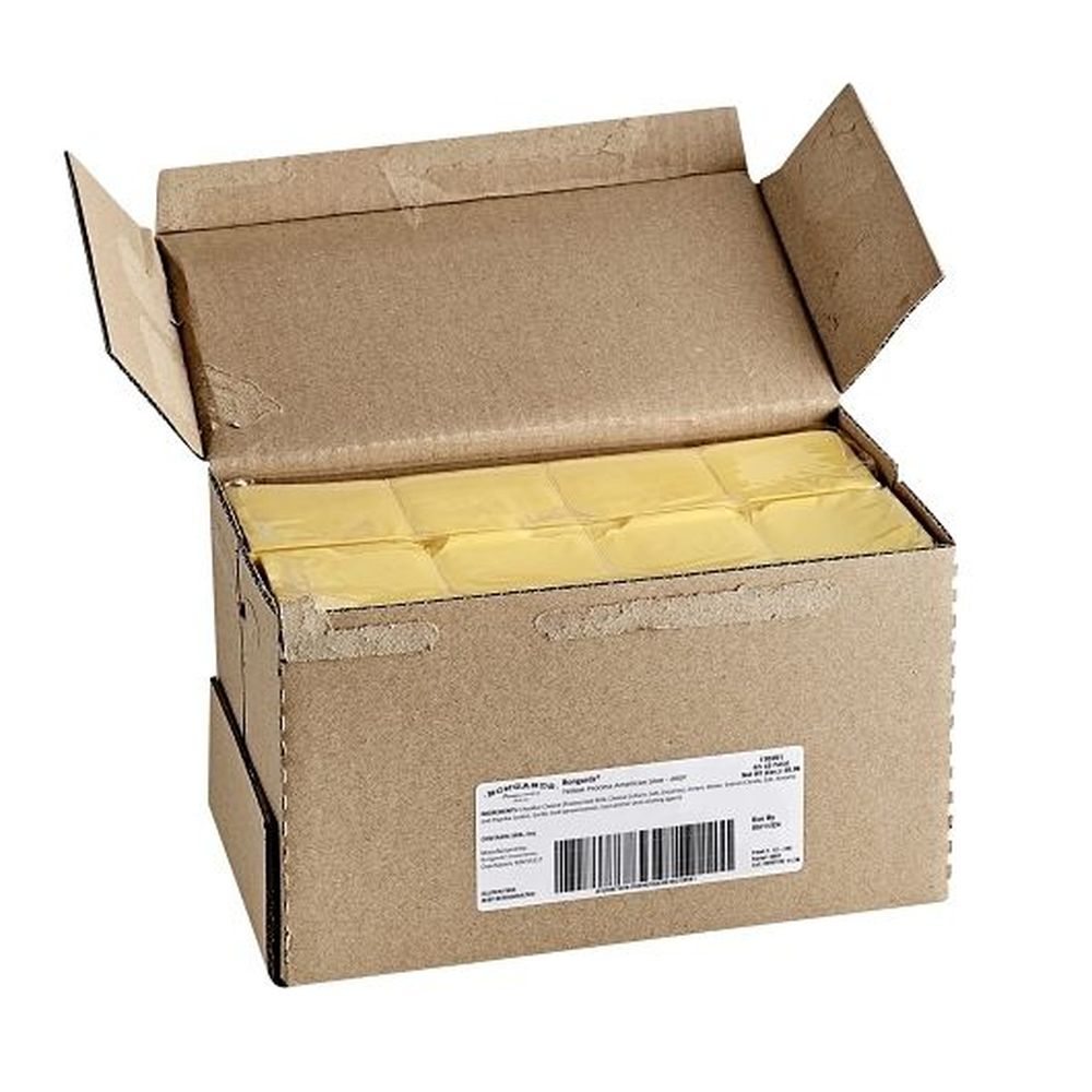 Bongards Yellow American Cheese Slice, 5 Pound -- 4 per case