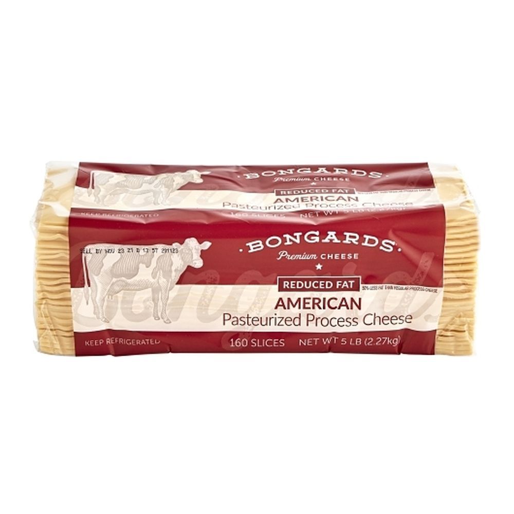 Bongards Pasteurized American Cheese Slice Case FoodServiceDirect