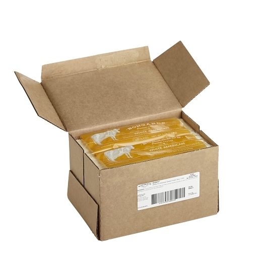 Bongards White Processed American Cheese Slice, 5 Pound -- 4 Per Case