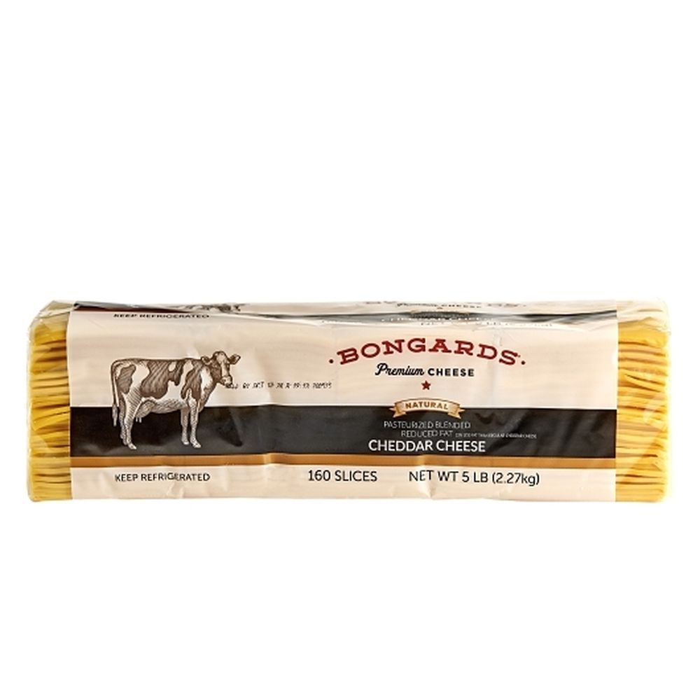 Bongards Blended Cheddar Cheese Slice Case FoodServiceDirect
