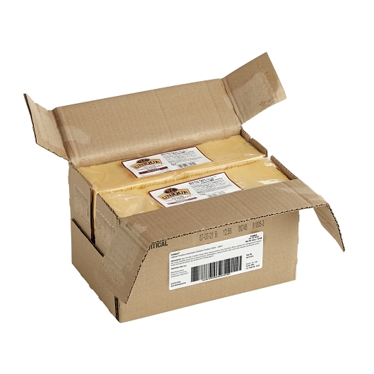 Unique Yellow American Cheese Slice, 5 Pound -- 4 Per Case