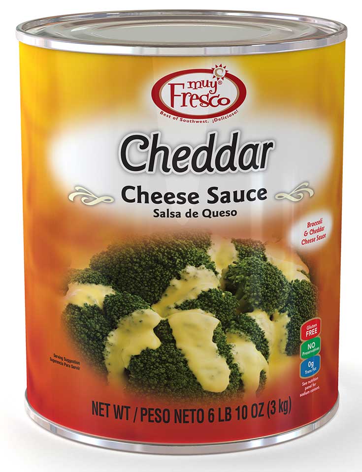 Muy Fresco Cheddar Cheese Sauce, No. 10 Can -- 6 Per Case