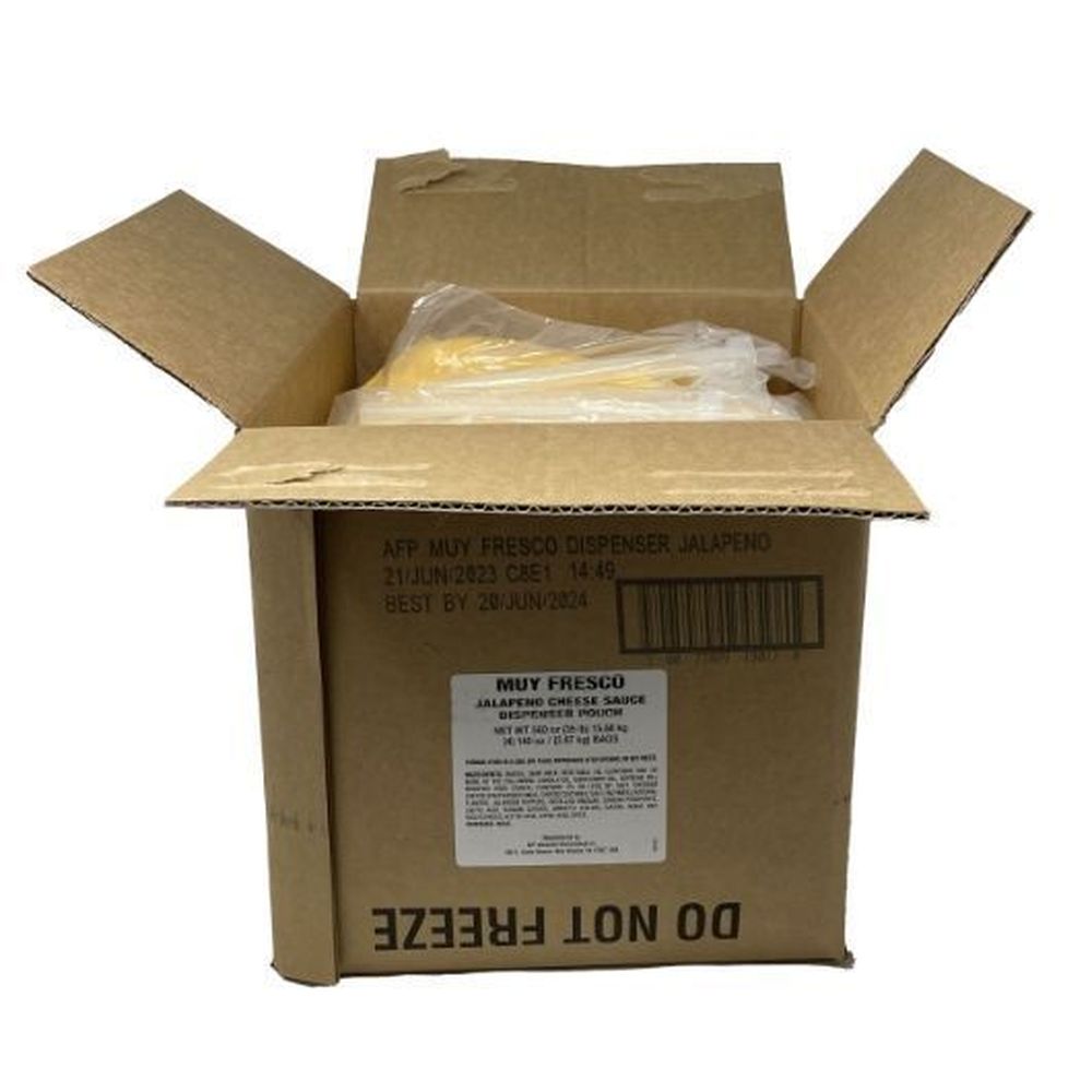Muy Fresco Jalapeno Cheese Sauce, 140 Ounce -- 4 Per Case
