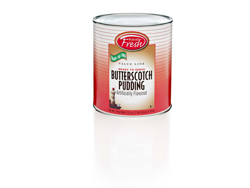 Real Fresh Trans Fat Free Butterscotch Pudding, 7 Pound -- 6 Per Case