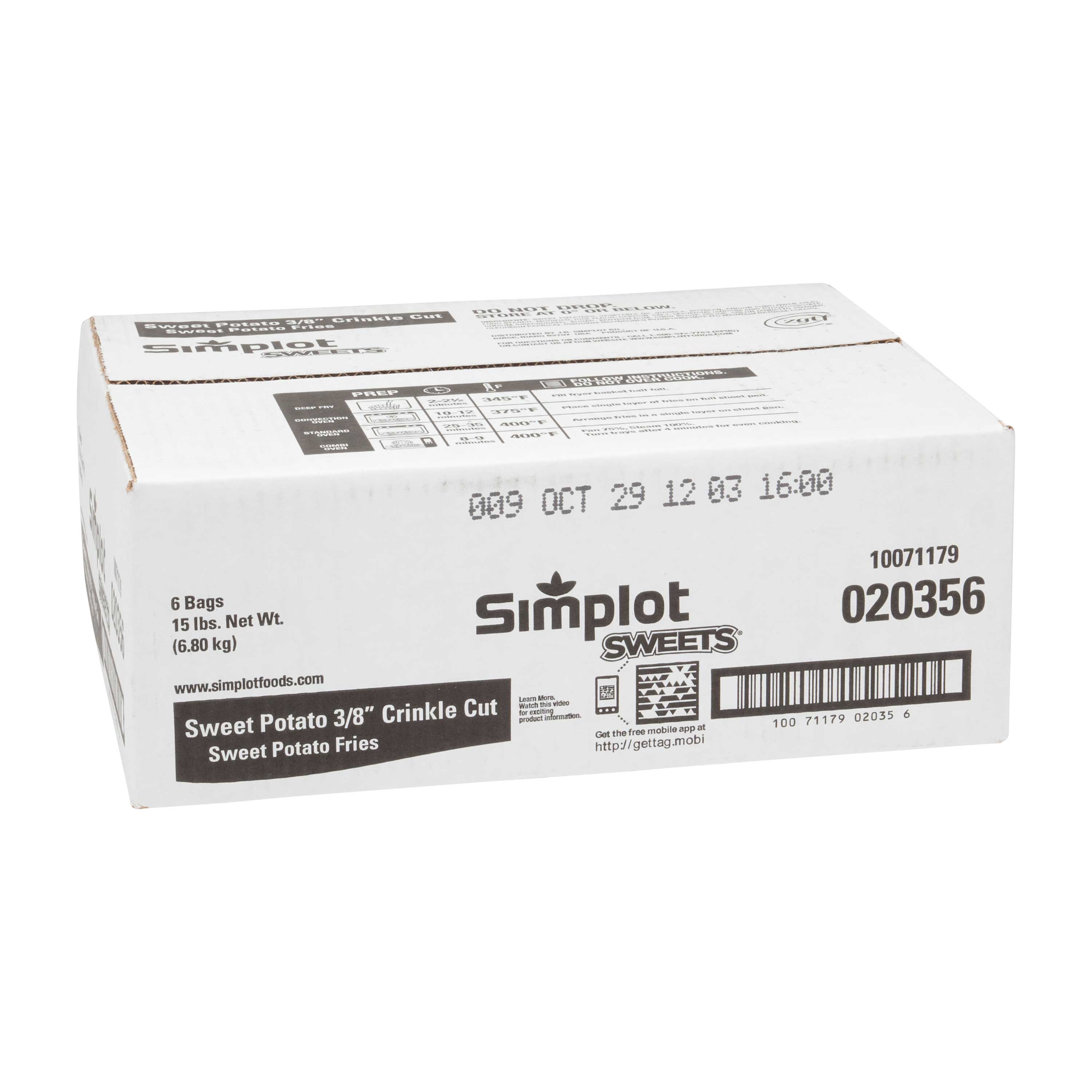 Simplot Sweets Sweet Potato Fry, 2.5 Pound -- 6 Per Case