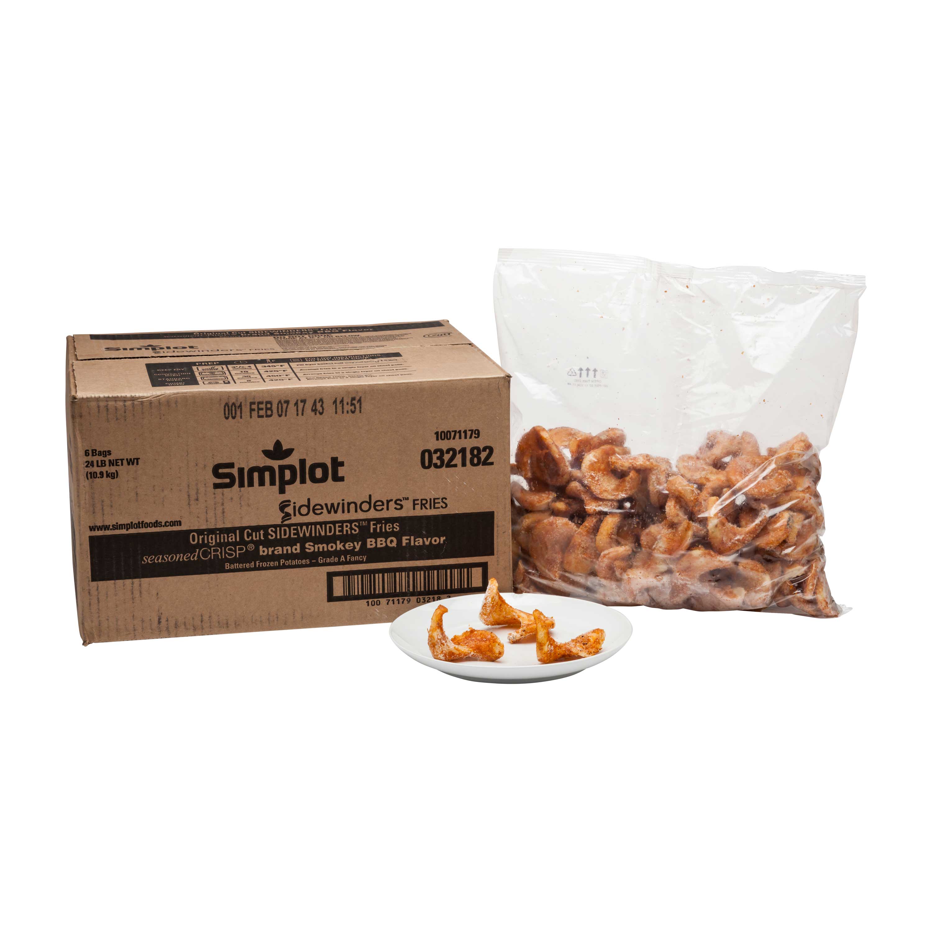 Simplot SeasonedCrisp BBQ Sidewinder Fries Case