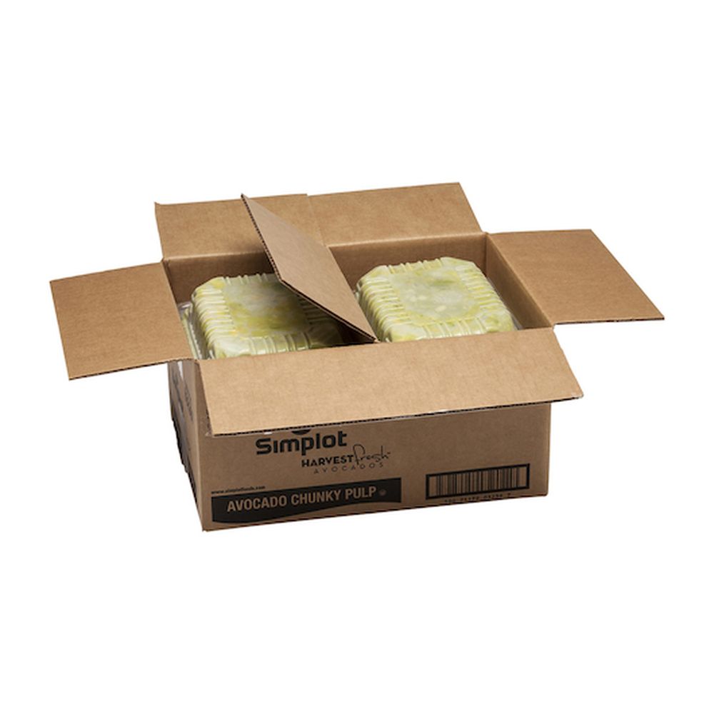 Simplot Harvest Fresh Chunky Avocado Pulp, 2 Pound -- 8 Per Case