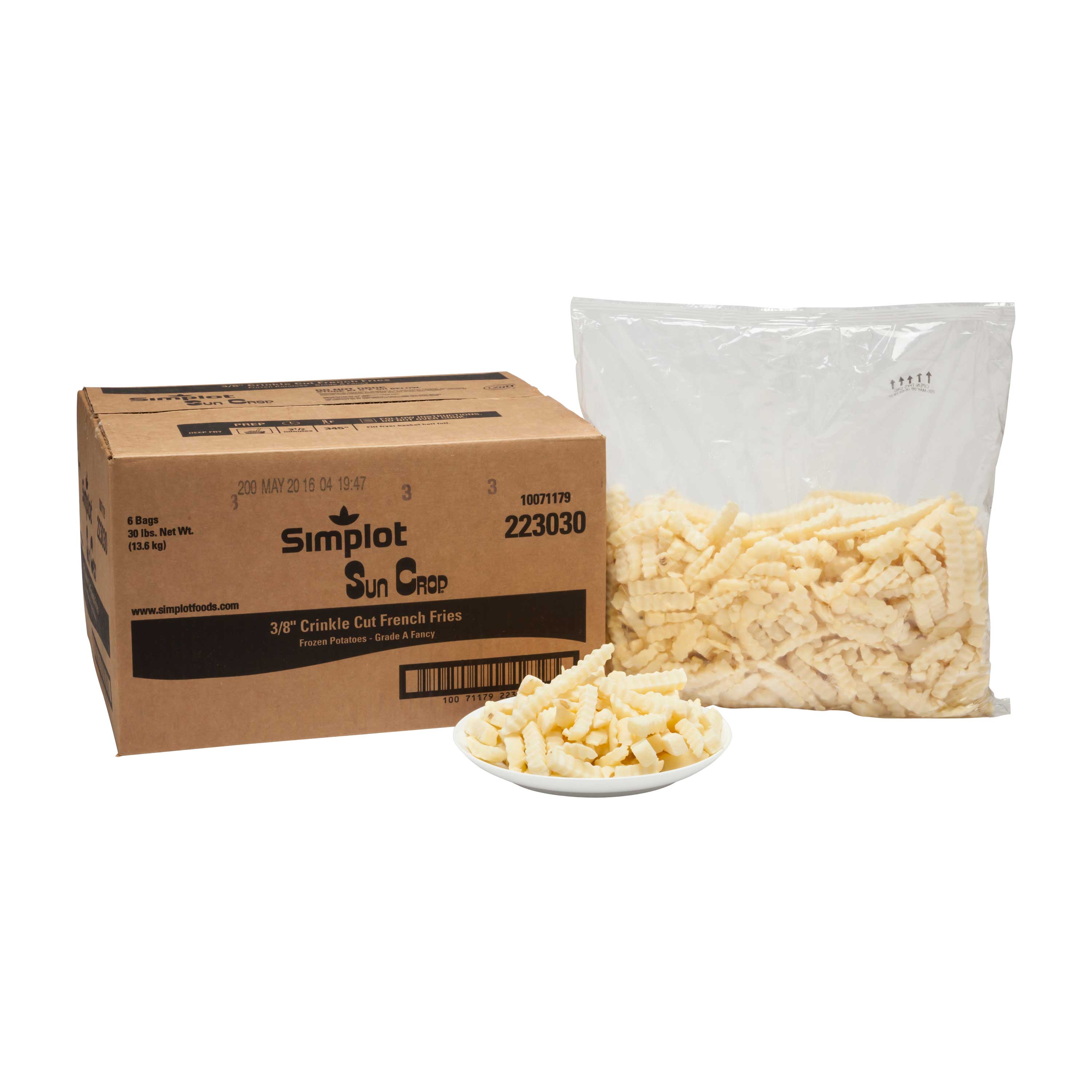 Simplot Crinkle Cut Potato French Fries Case | FoodServiceDirect