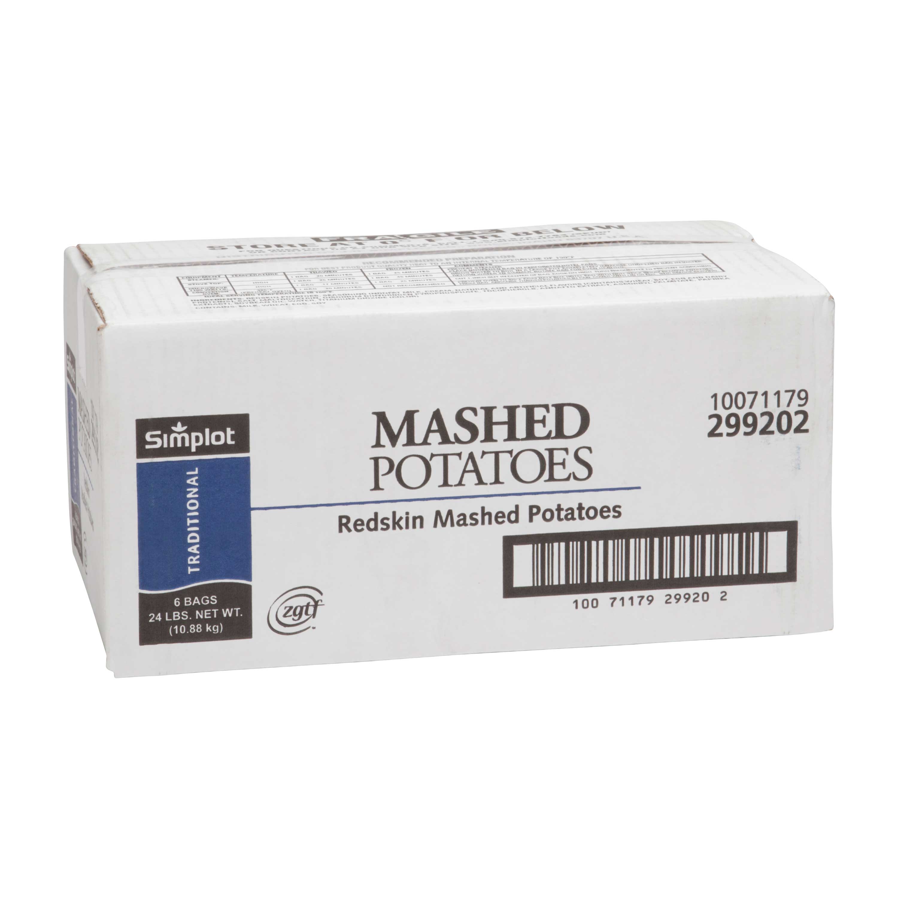 Farmhouse Originals Classic Mashed Potatoes, 4 Lb -- 6 Per Case