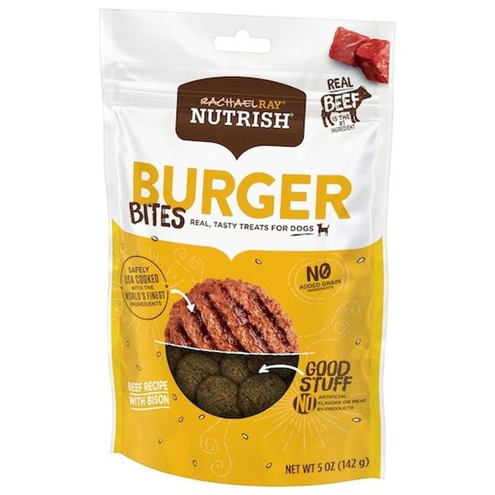 Rachel Ray Beef Burger Bites Dog Treat, 5 Ounce -- 5 Per Case