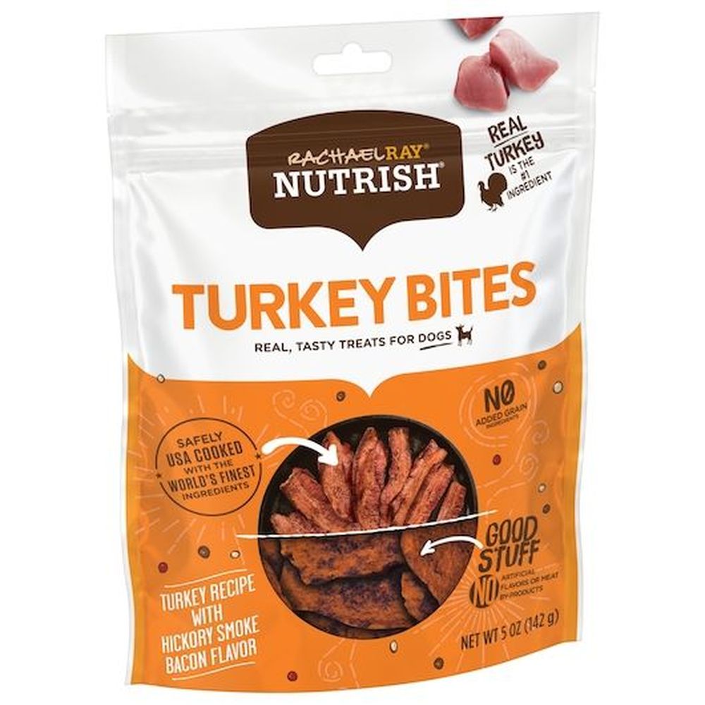 Rachel Ray Turkey Bites With Bacon Dog Treat, 5 Ounce -- 5 Per Case