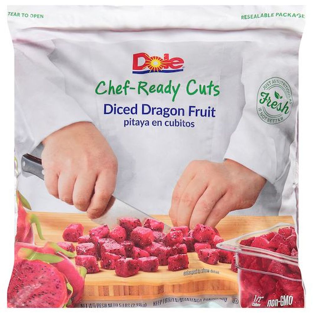 Dole Diced Pink Dragon Fruit, 5 Pound -- 2 per case