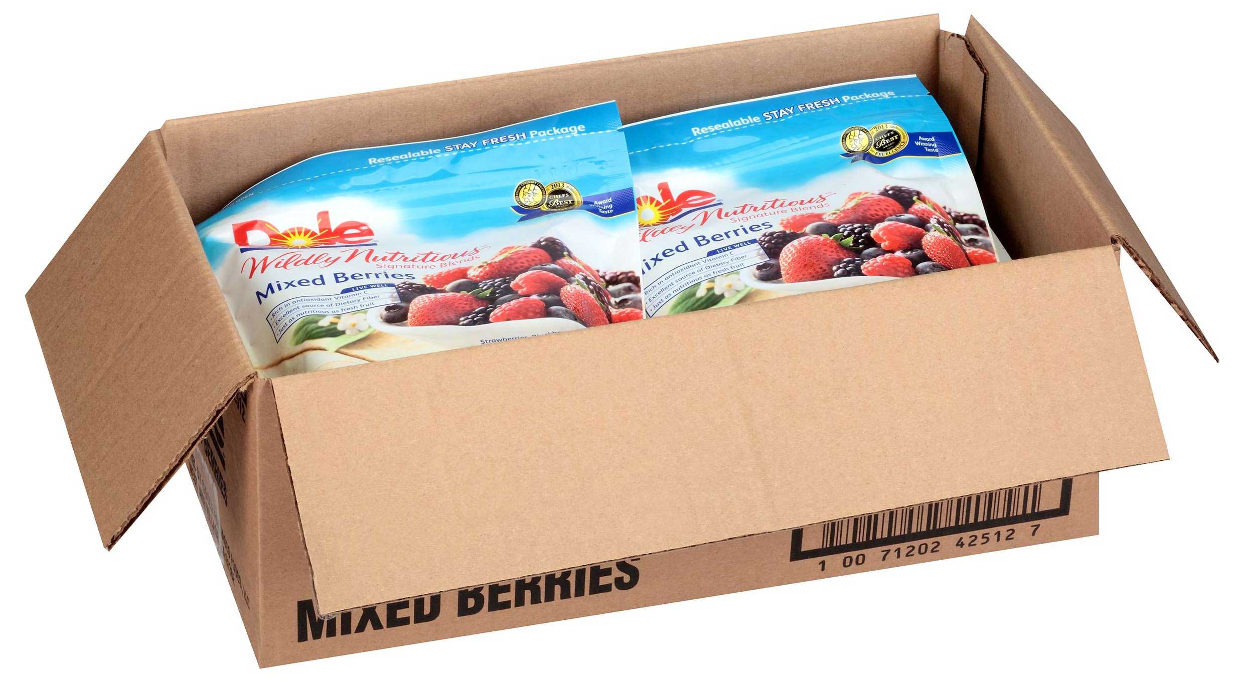 Dole Wildly Nutritious Mixed Berries, 12 Ounce Sub Bag -- 8 per case