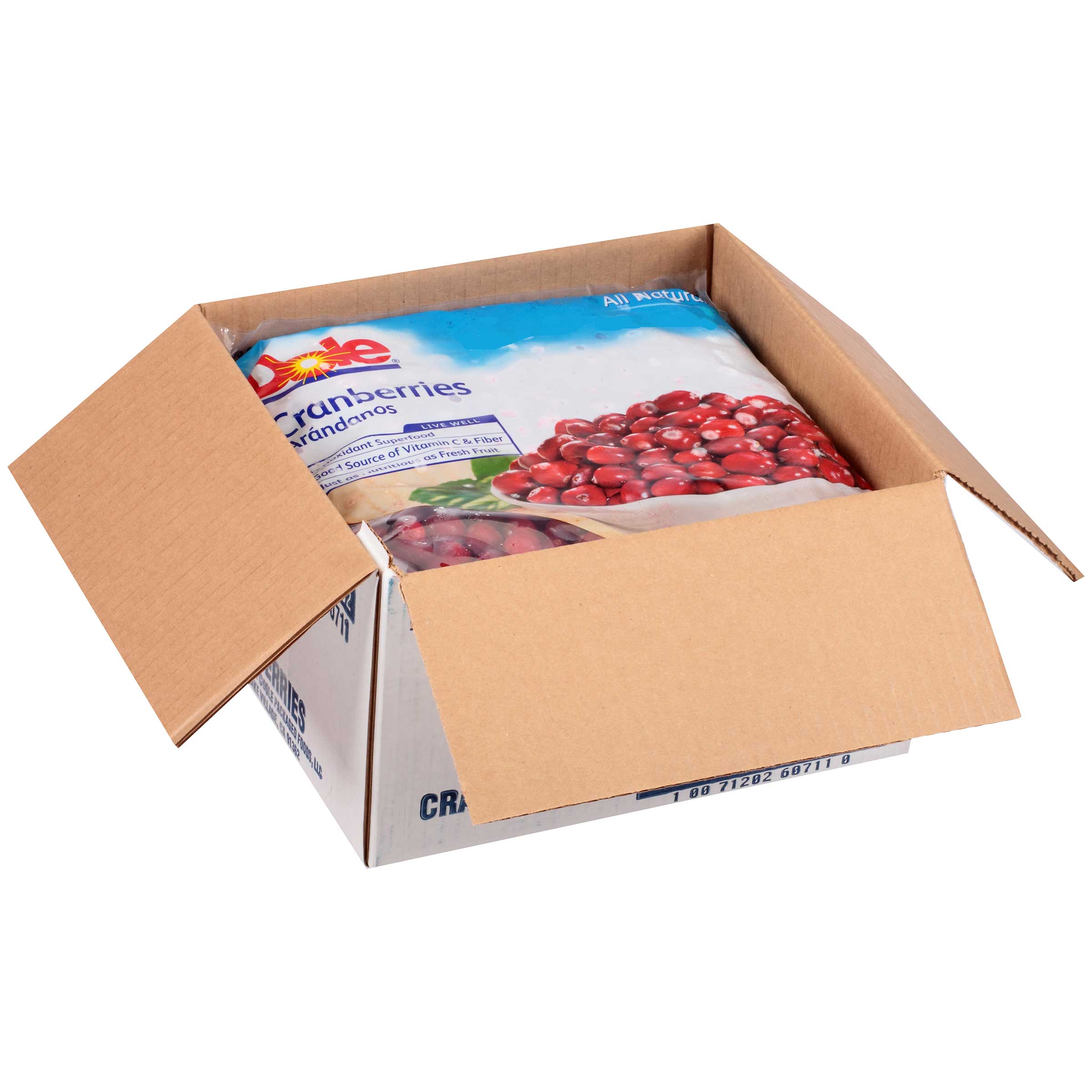 Dole Individual Quick Frozen Cranberry, 5 Pound -- 2 Per Case