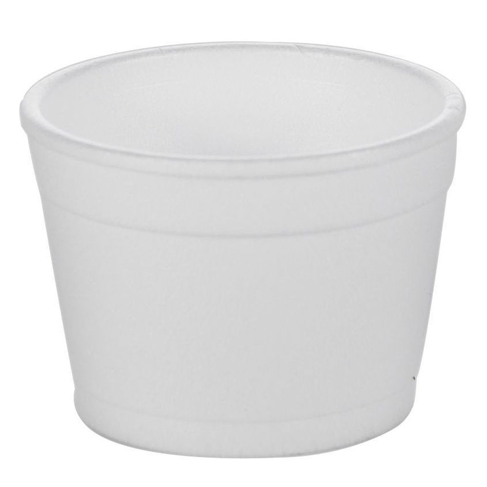 Wincup Vio F4 Hot Or Cold White Food Container, 4 Ounce Capacity -- 1000 Per Case