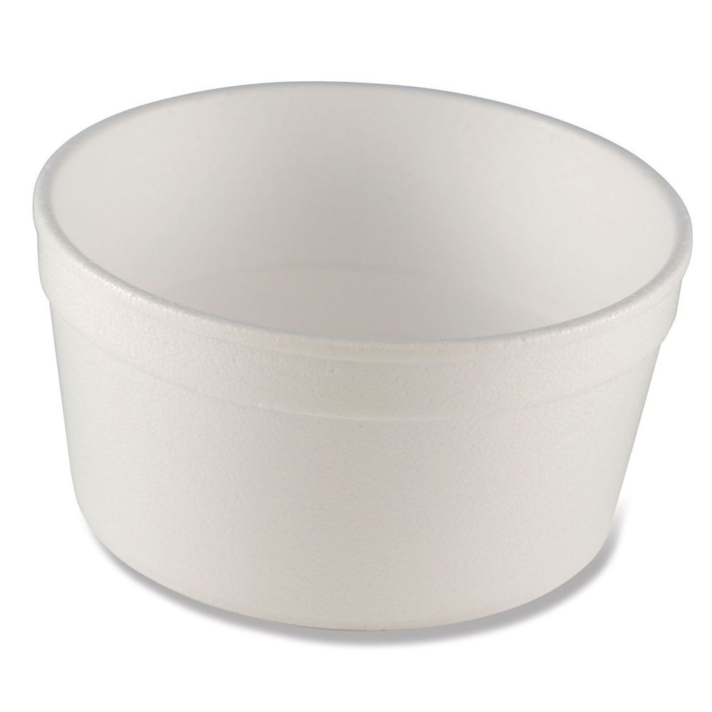 Wincup Vio F8 Hot Or Cold White Food Container, 8 Ounce Capacity -- 500 Per Case